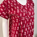 Soft Cotton Nighty Floral Print & Breathable Sleepwear