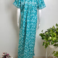 Floral Print Cotton Nightgown Breathable & Comfortable Sleepwear