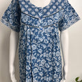 Floral Print Cotton Nightgown Breathable & Comfortable Sleepwear