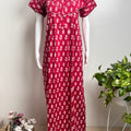Soft Cotton Nighty Floral Print & Breathable Sleepwear