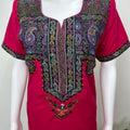 Hot Pink Graceful Bizzylizzy Nightgown with Embroidery