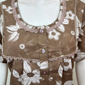 Coffee Premium Alpine Fabric Nighty