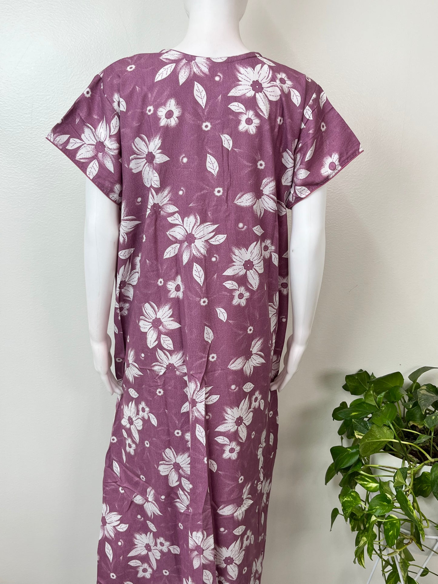 Magenta Alpine Fabric Nightgown Soft & Breathable
