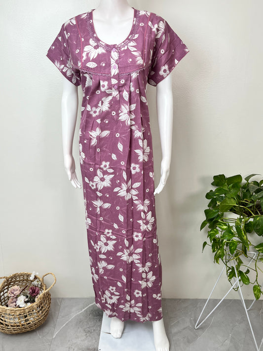 Magenta Alpine Fabric Nightgown Soft & Breathable