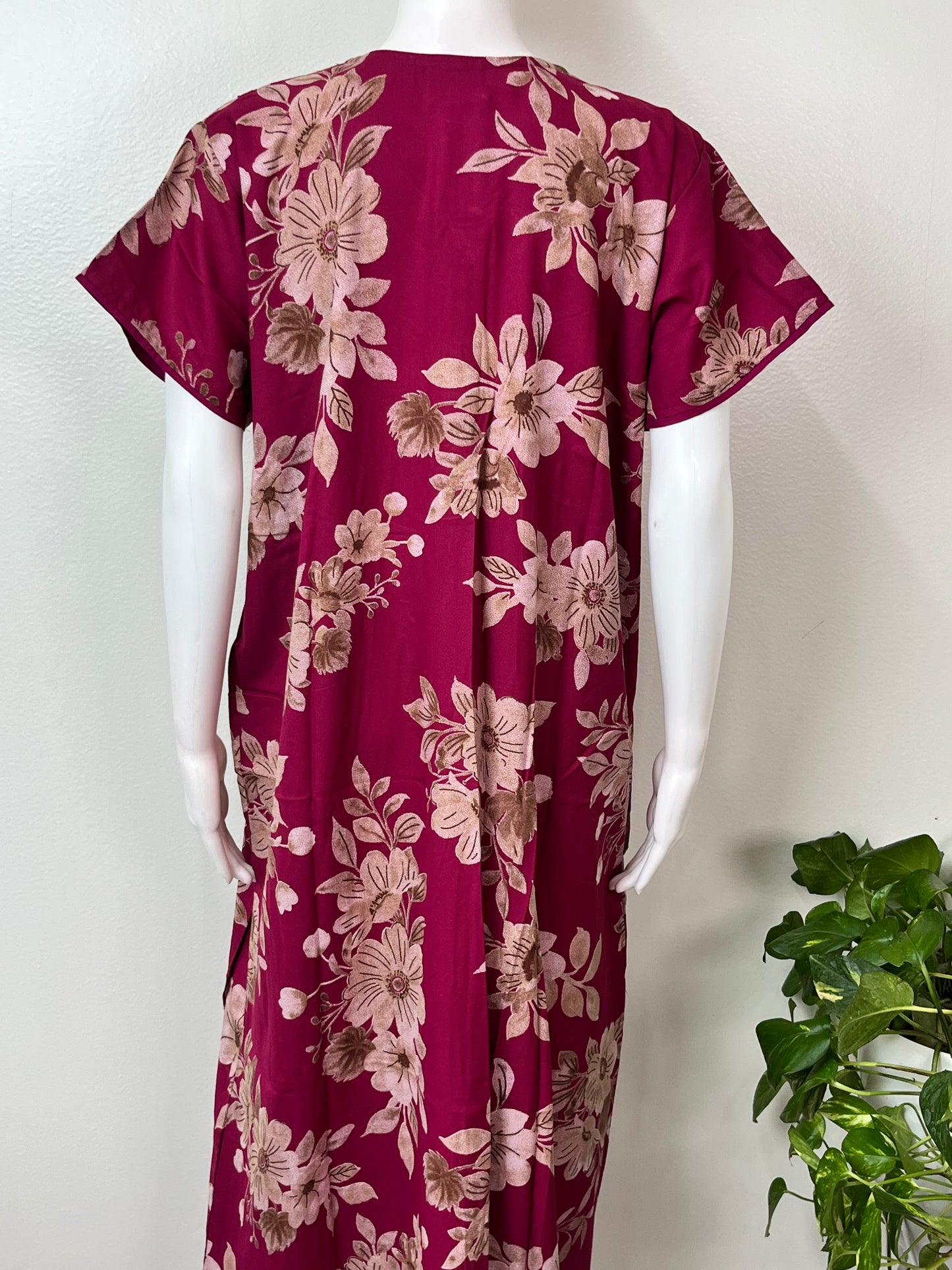 Red Alpine Fabric Nightgown Soft & Breathable