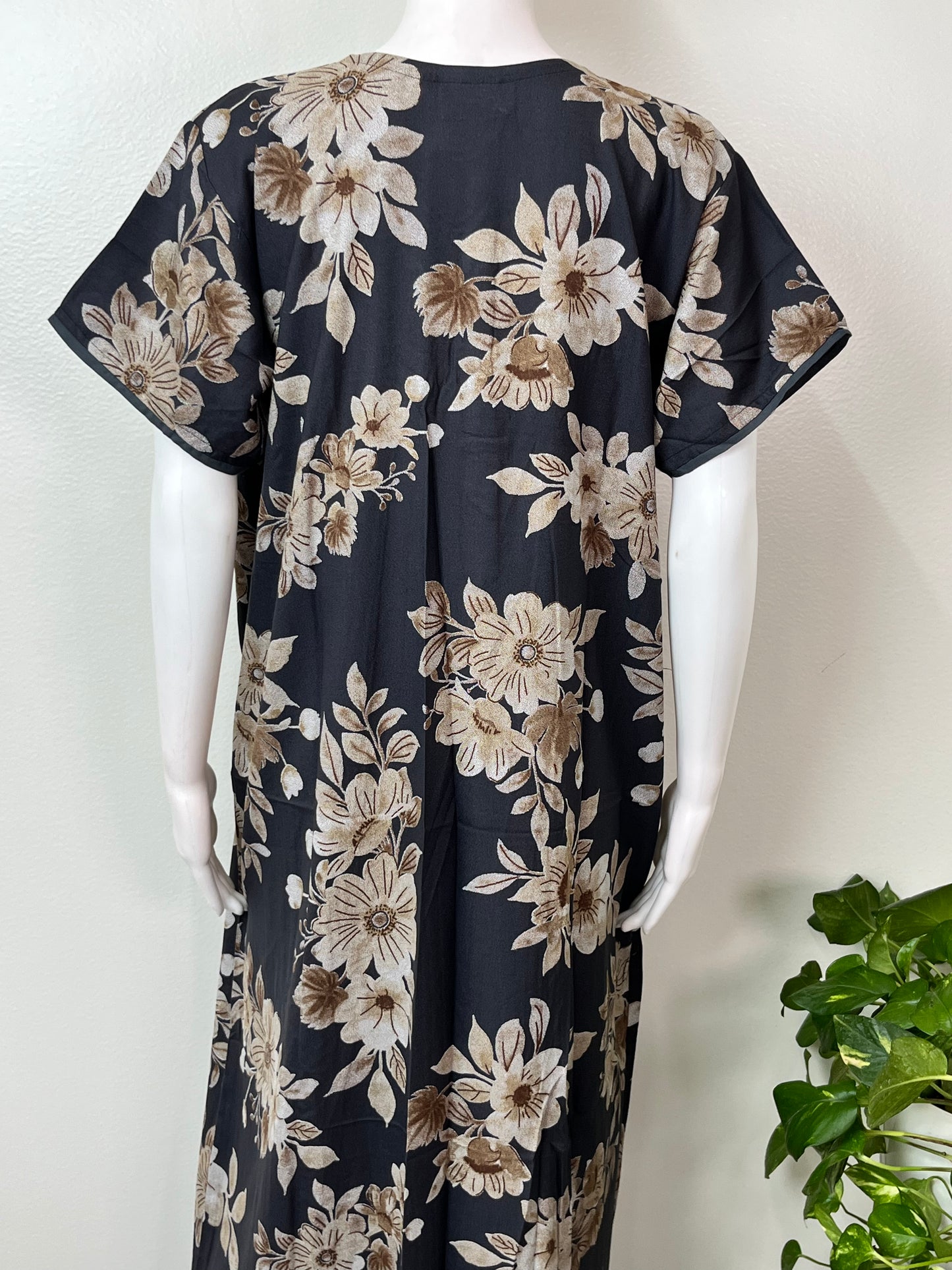 Black Premium Alpine Fabric Nighty