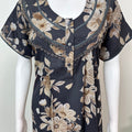 Black Premium Alpine Fabric Nighty