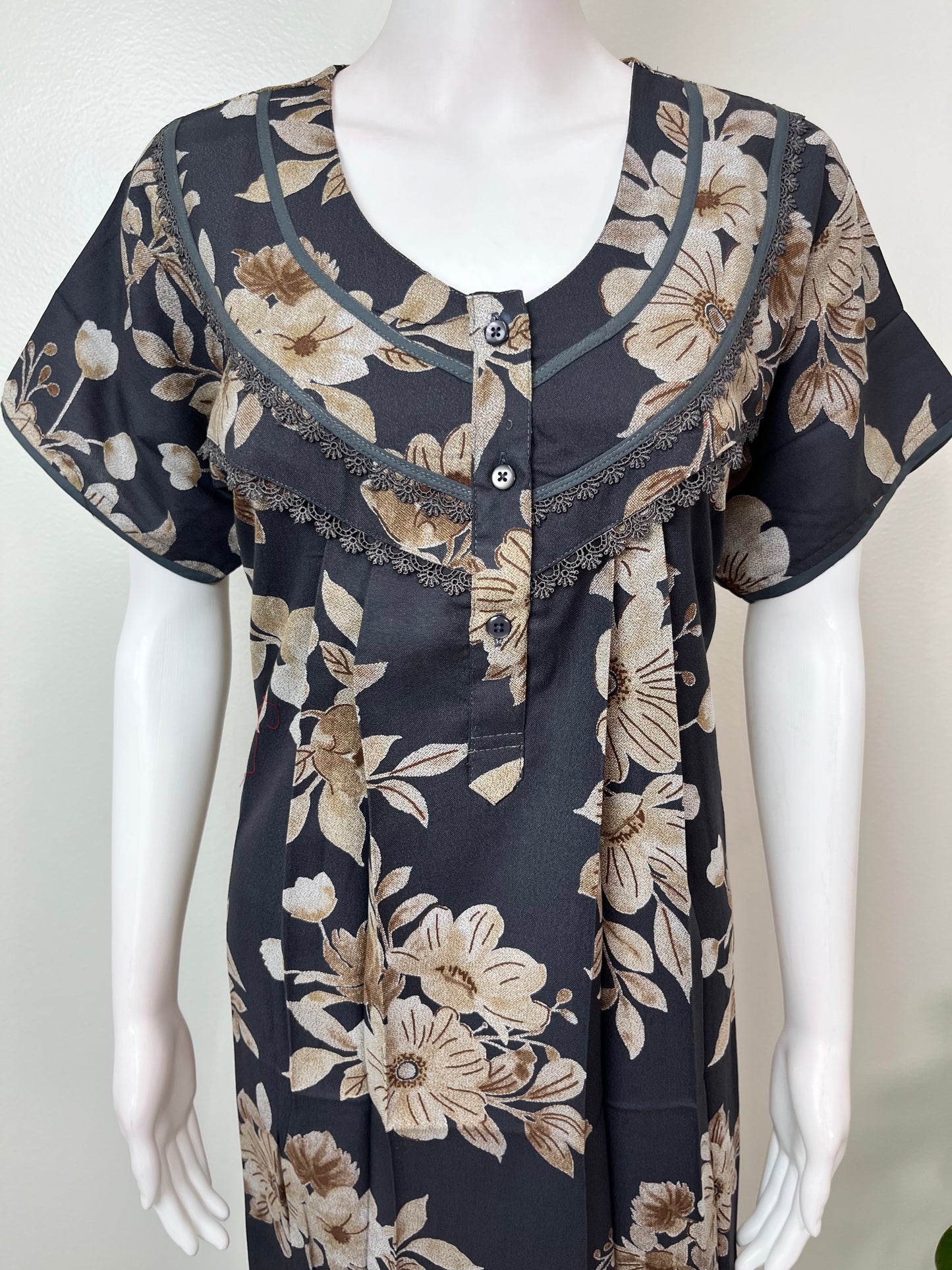 Black Premium Alpine Fabric Nighty