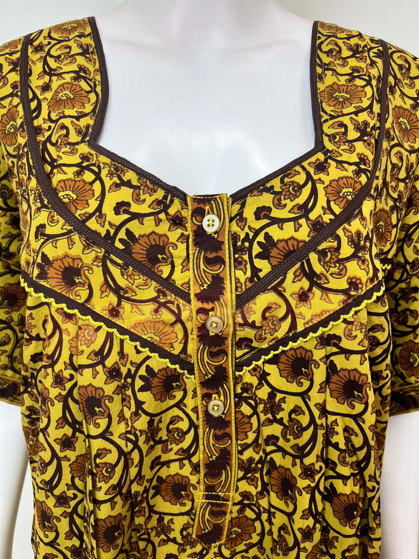 Bottle Green Cotton Nighty Soft & Comfortable