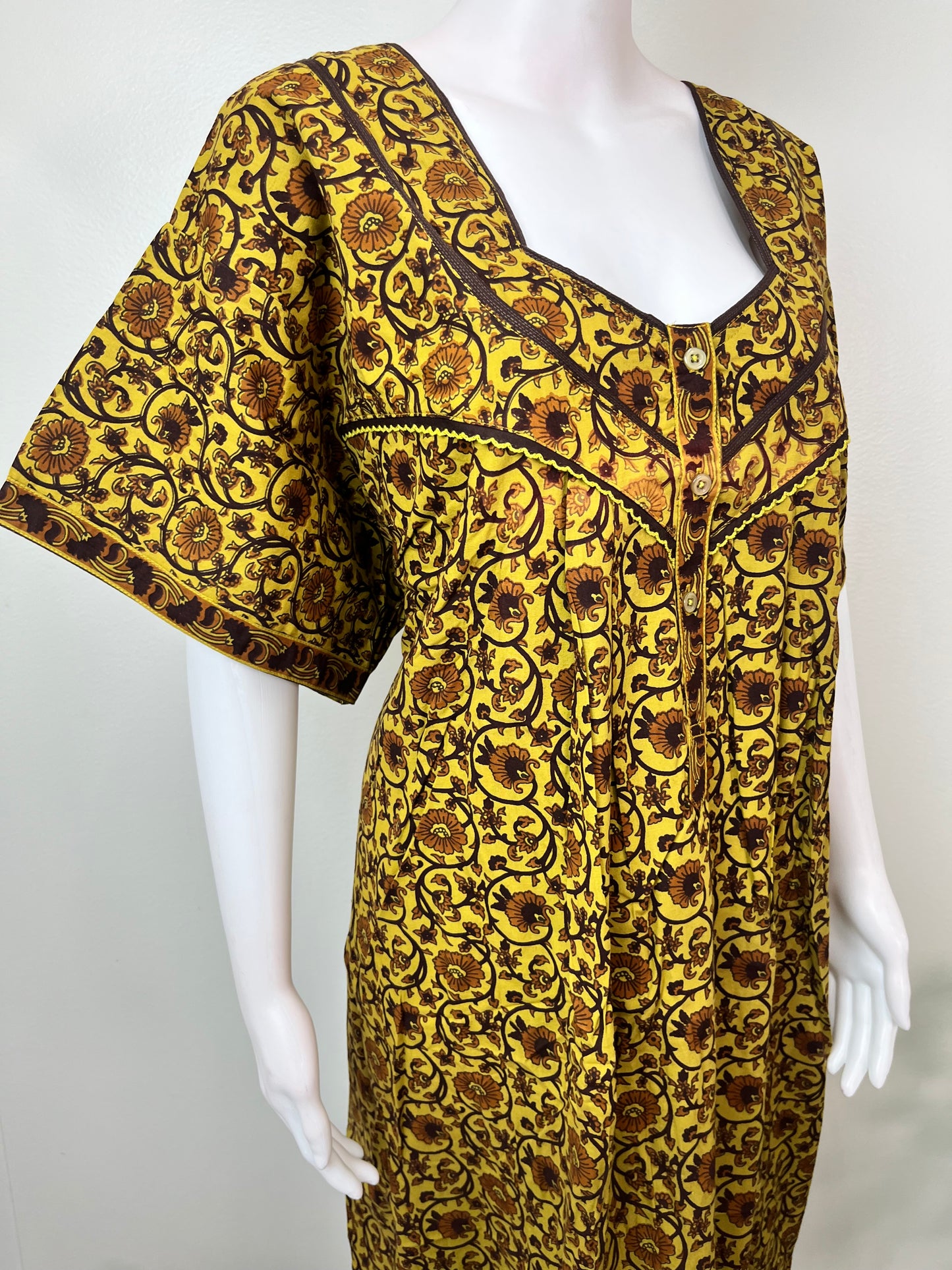 Bottle Green Cotton Nighty Soft & Comfortable