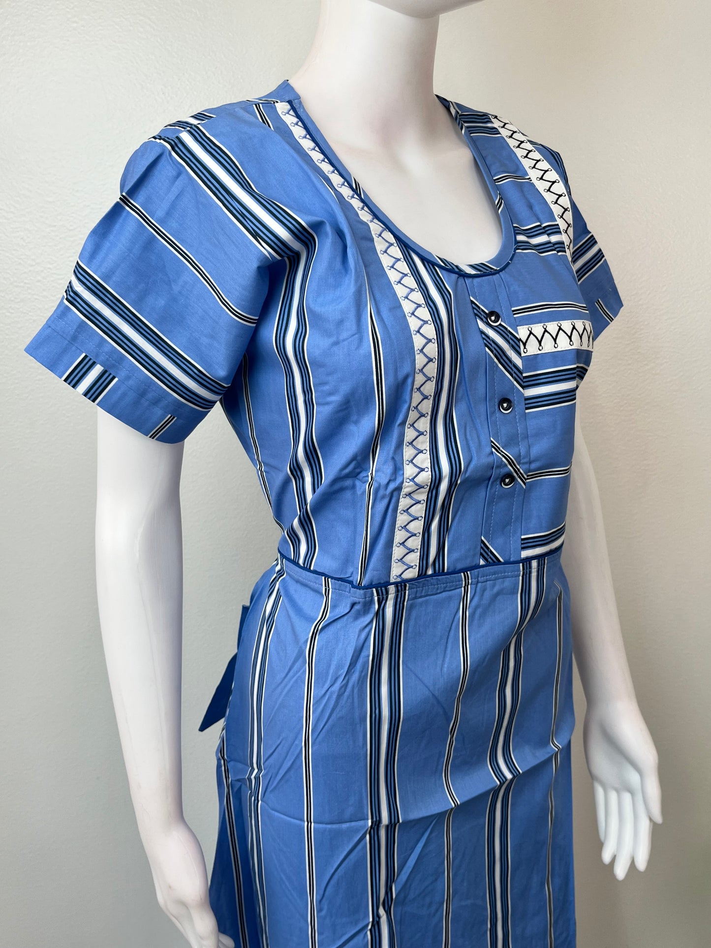 Blue Pure Cotton Soft & Breathable Nighty for Women