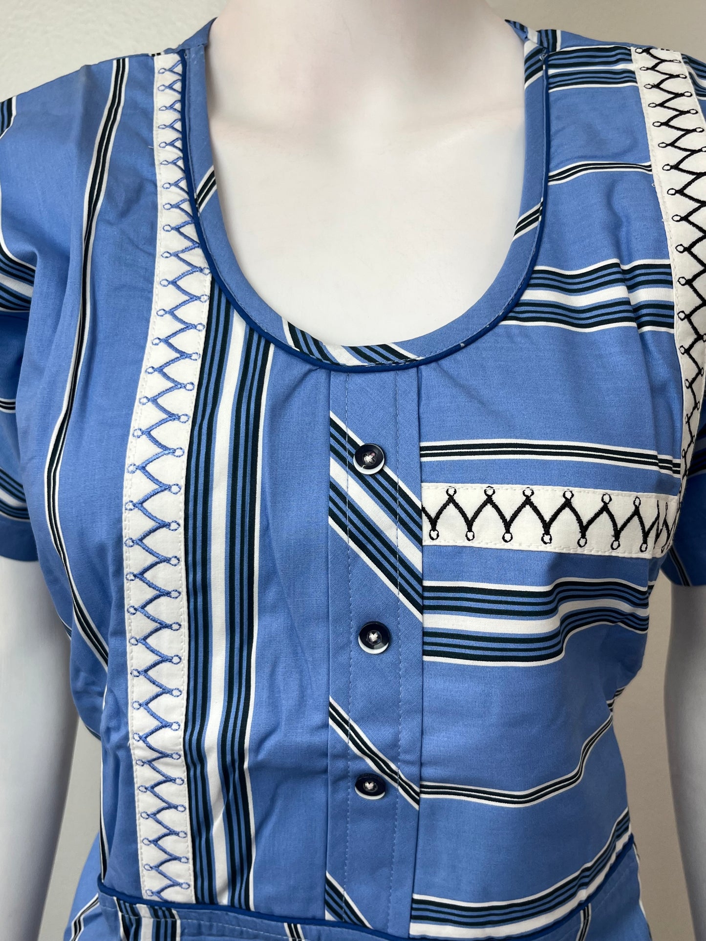 Blue Pure Cotton Soft & Breathable Nighty for Women