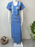 Blue Pure Cotton Soft & Breathable Nighty for Women