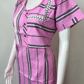 Pink Striped Pure Cotton Nightgown