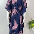 Navy Blue Rayon Kaftan Elegant & Classy