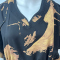 Black & Golden Soft Rayon Kaftan