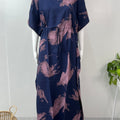 Navy Blue Rayon Kaftan Elegant & Classy