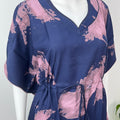 Navy Blue Rayon Kaftan Elegant & Classy