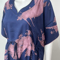 Navy Blue Rayon Kaftan Elegant & Classy