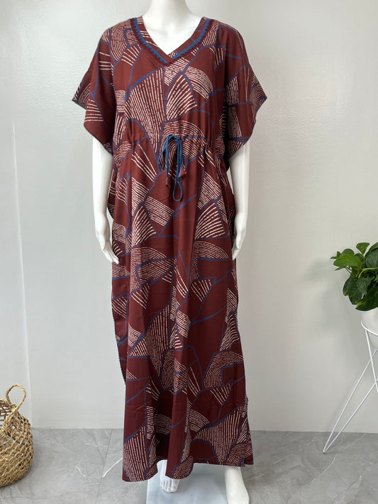 Maroon Premium Alpine Fabric Kaftan