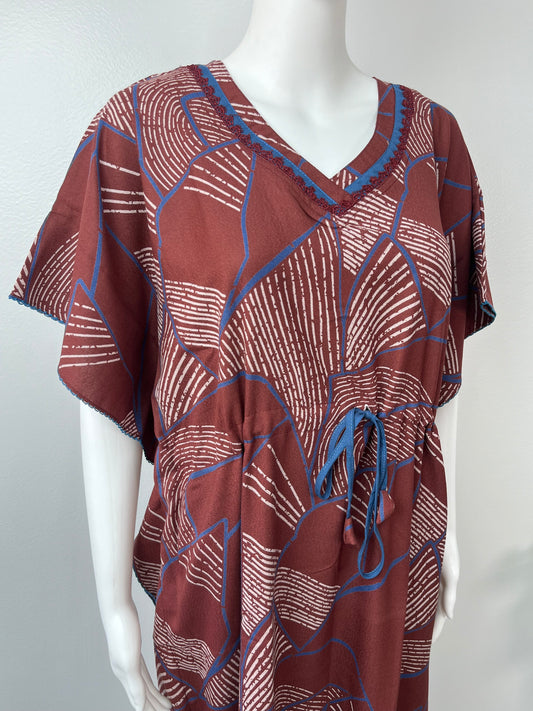 Maroon Premium Alpine Fabric Kaftan