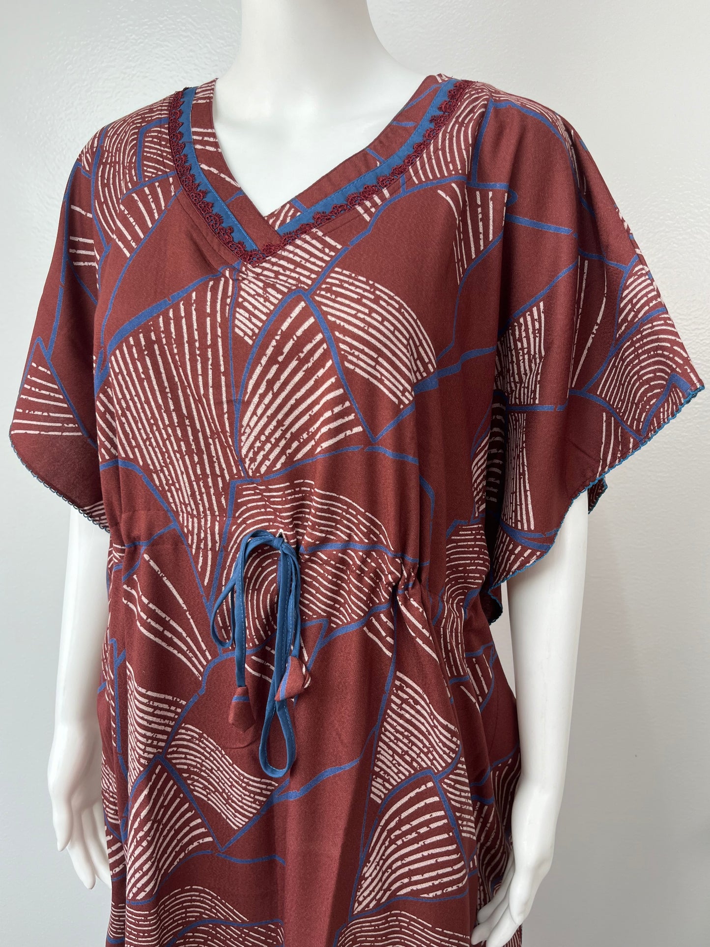 Maroon Premium Alpine Fabric Kaftan