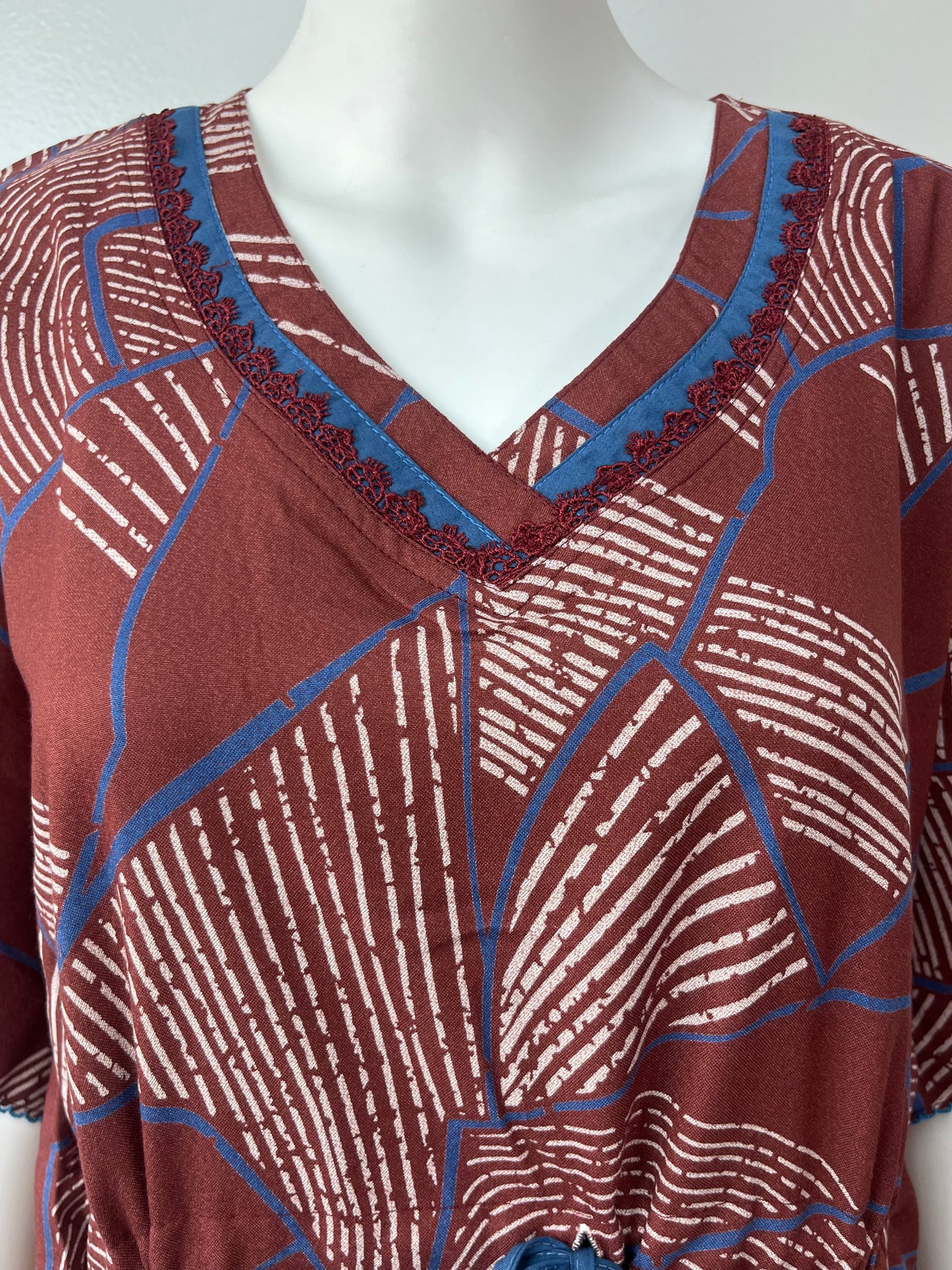 Maroon Premium Alpine Fabric Kaftan
