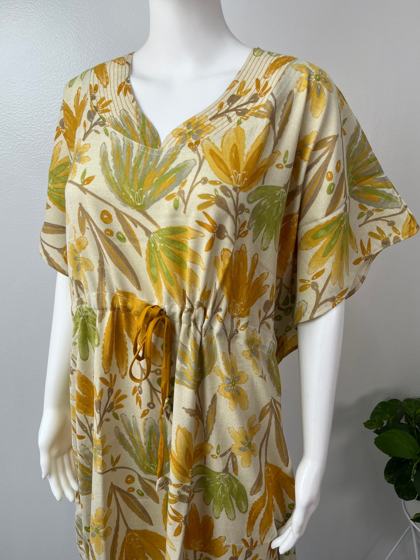 Sage Green Soft Alpine Fabric Kaftan