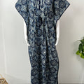 Indigo Pure Cotton Kaftan Elegant & Classy
