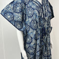 Indigo Pure Cotton Kaftan Elegant & Classy