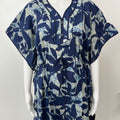 Indigo Blue Soft 100% Cotton Kaftan for Women