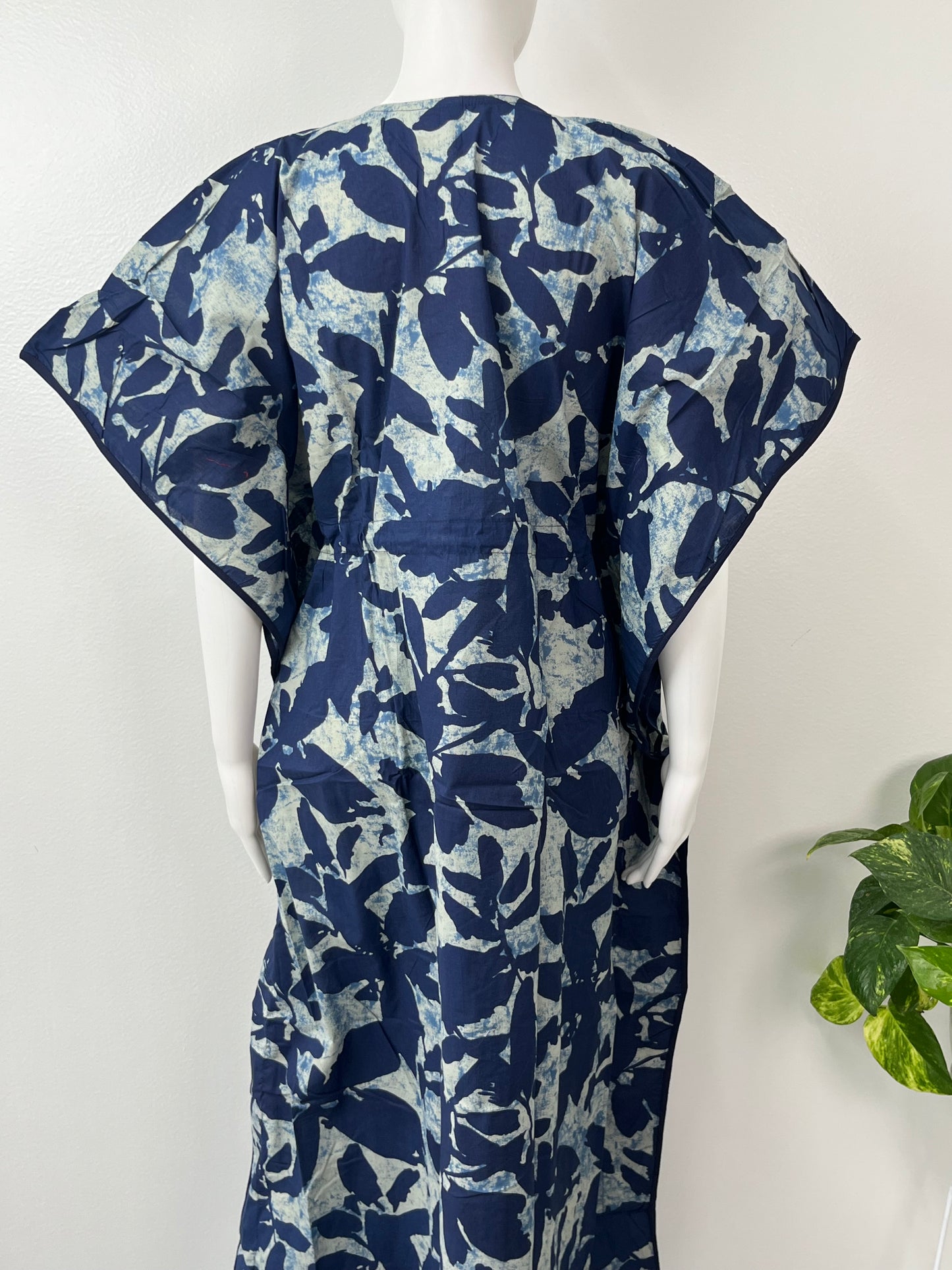 Indigo Blue Soft 100% Cotton Kaftan for Women