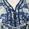 Indigo Blue Soft Pure Cotton Kaftan for Women