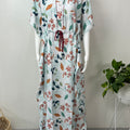 Sky Blue Rayon fabric Kaftan Elegant & Classy