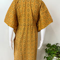 Mustard Pure Cotton Kaftan Nighty