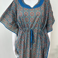 Blue Pure Cotton Elegant & Breathable Kaftan
