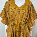 Mustard Pure Cotton Kaftan Nighty