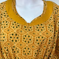 Mustard Pure Cotton Kaftan Nighty