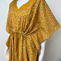 Mustard Pure Cotton Kaftan Nighty