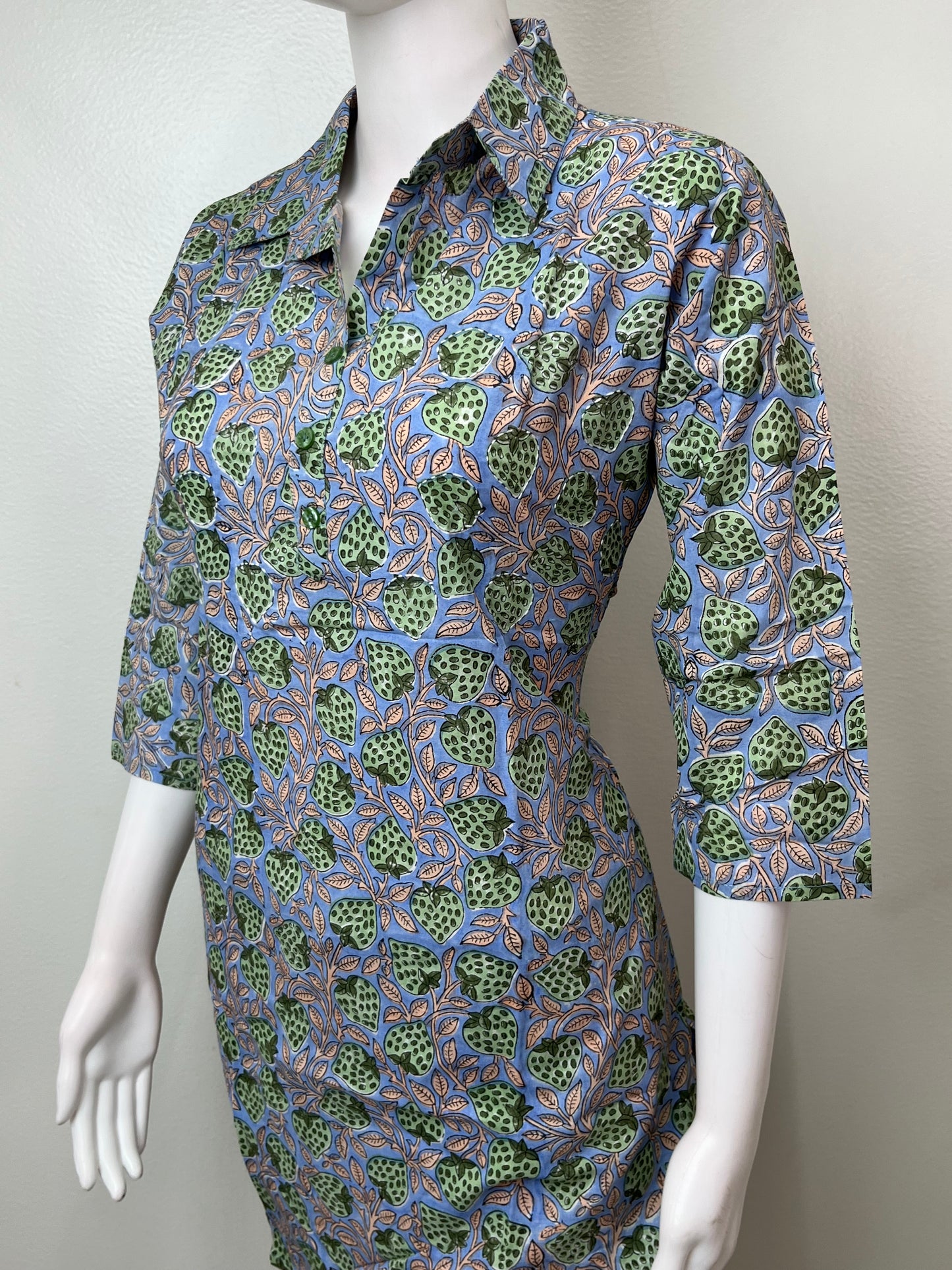 Blue Pure Cotton Night Suit