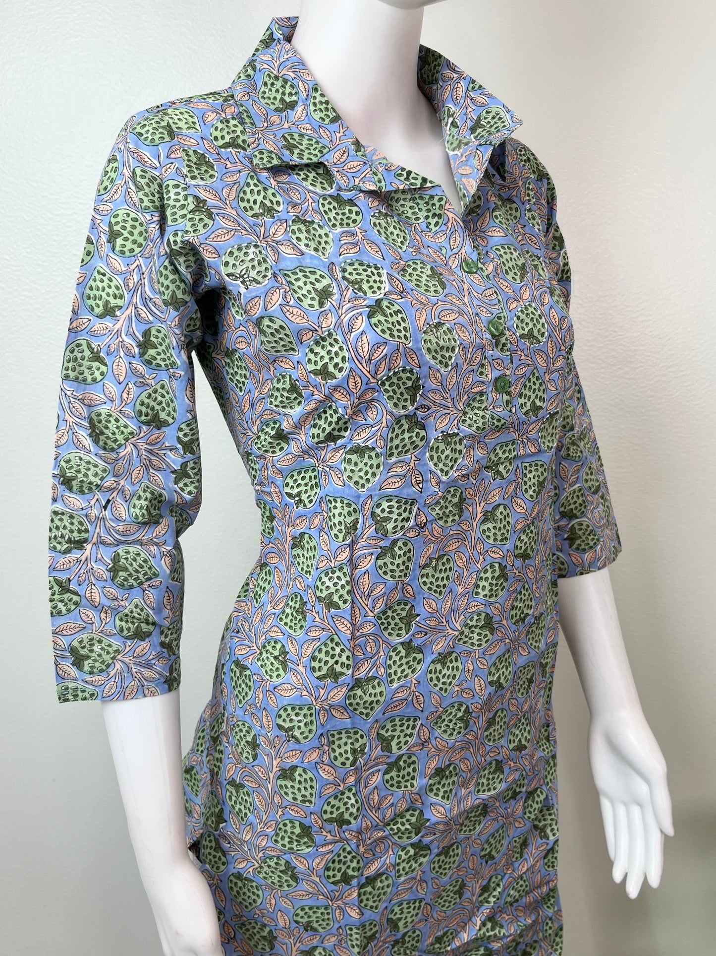 Blue Pure Cotton Night Suit