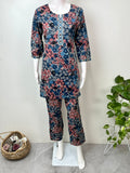 Blue Pure Cotton Night Suit