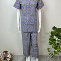 Purple Pure Cotton Night Suit