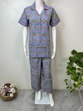 Purple Pure Cotton Night Suit
