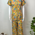 Yellow Pure Cotton Night Suit