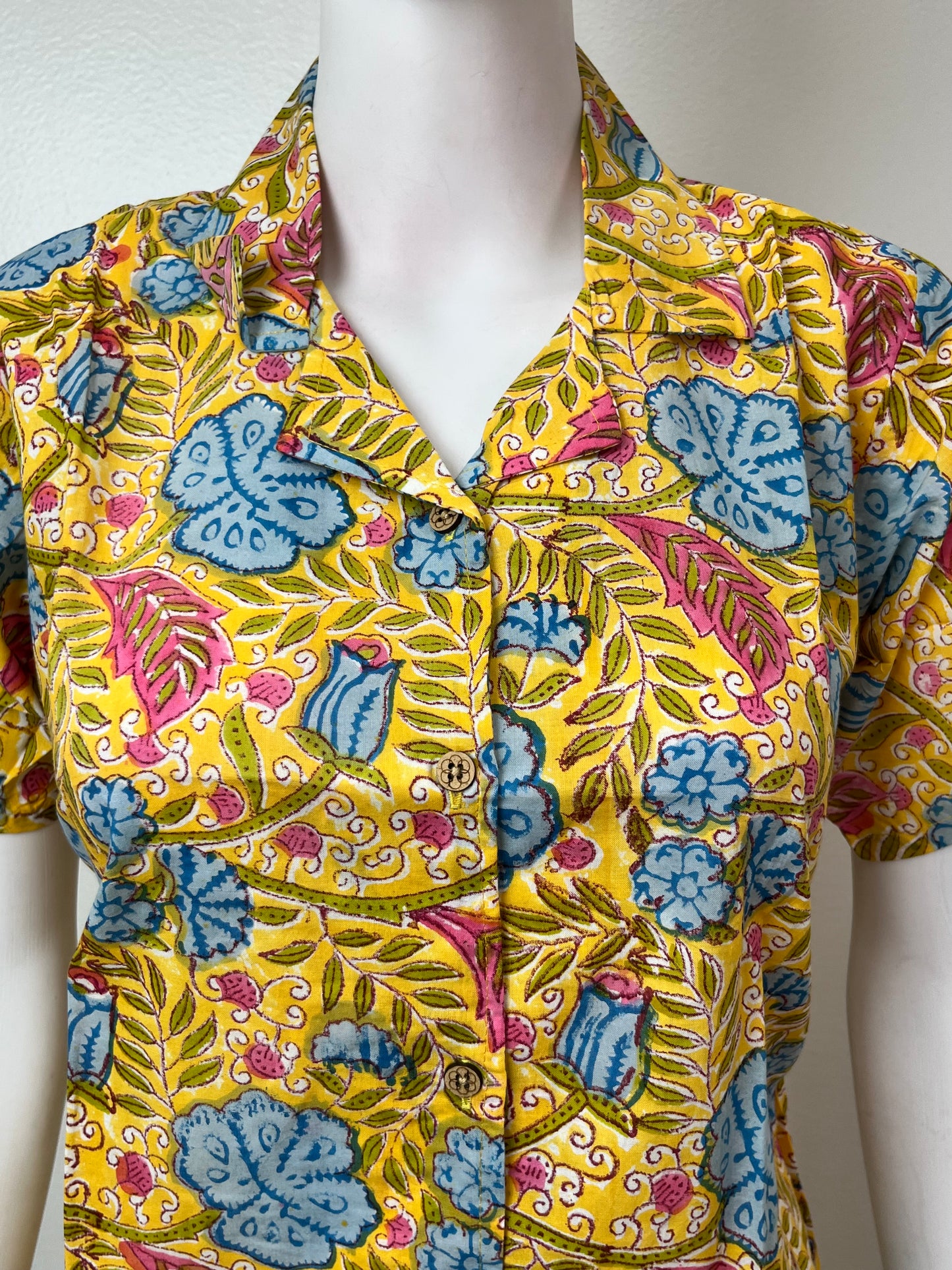 Yellow Pure Cotton Night Suit