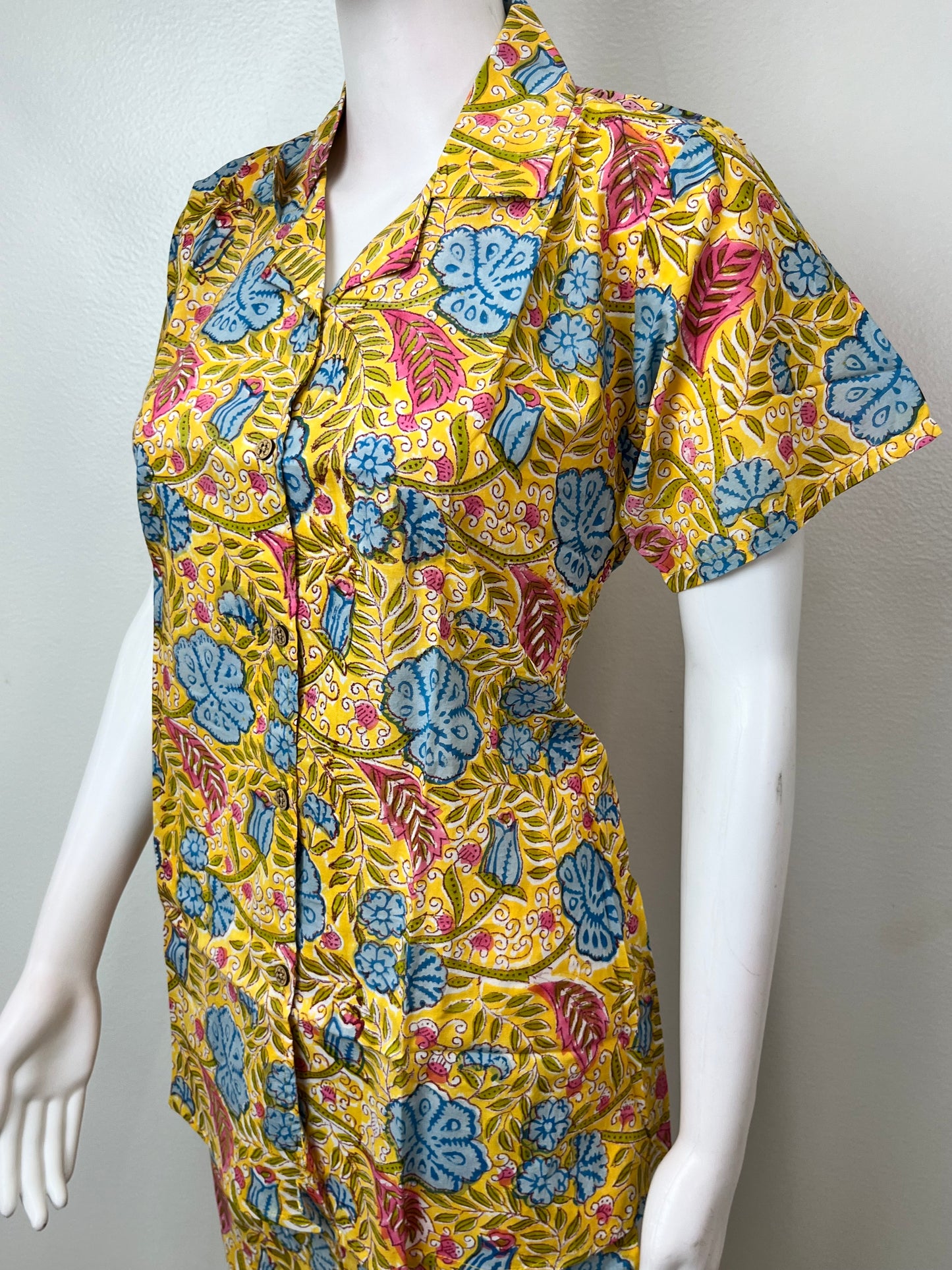 Yellow Pure Cotton Night Suit