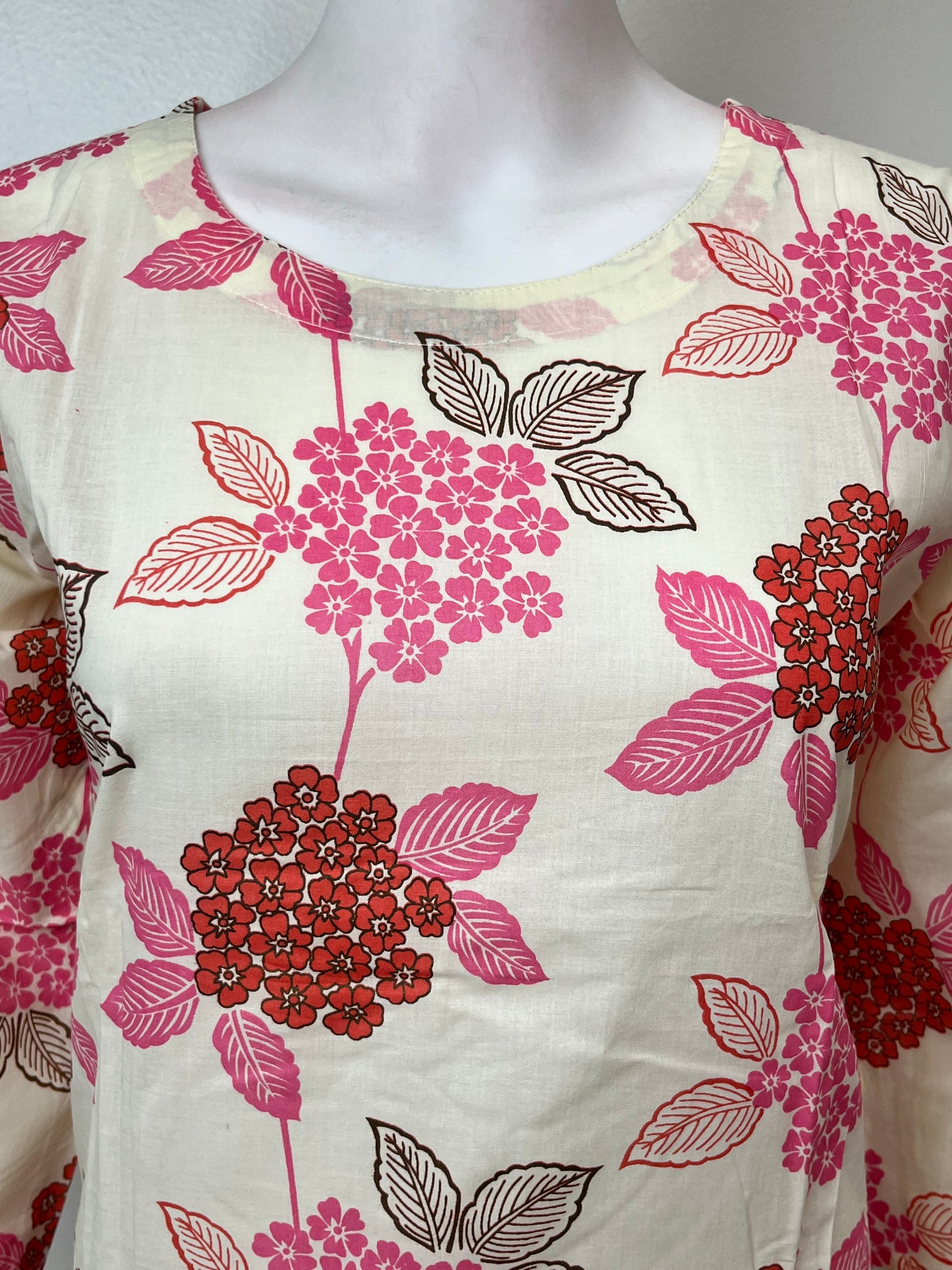 Off-White Pure Cambric Cotton Night Suit