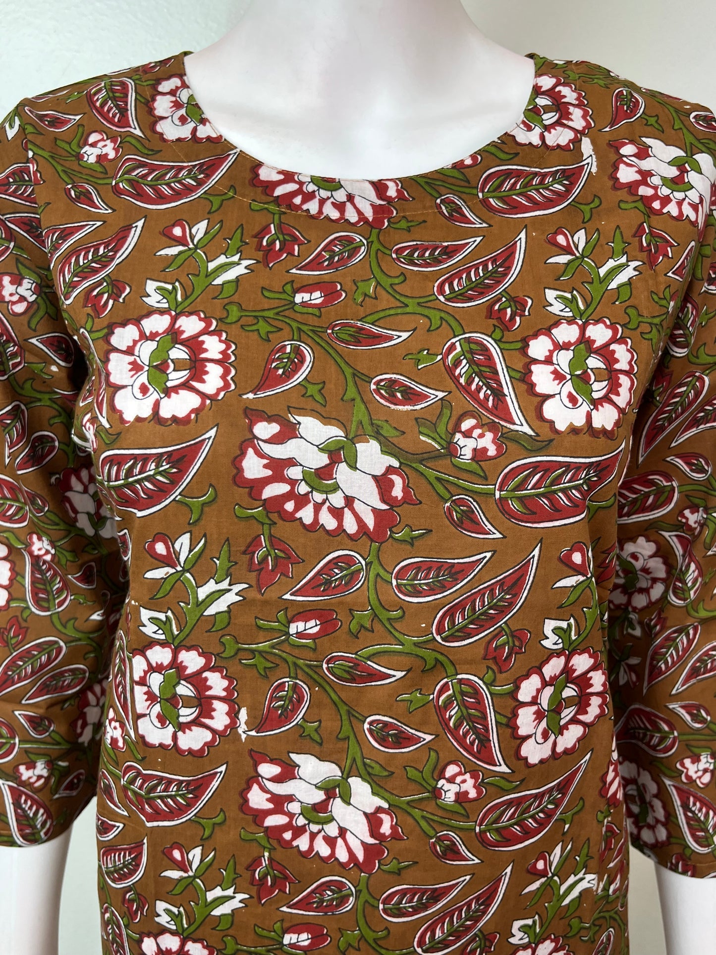 Brown Pure Cotton Night Suit