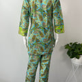 Tropical Bliss Green Pure Cotton Co-ord Set